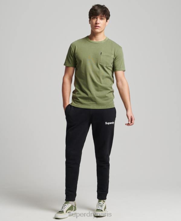 Superdry Hommes pantalon de jogging classique à logo D64Z6441 vêtements noir