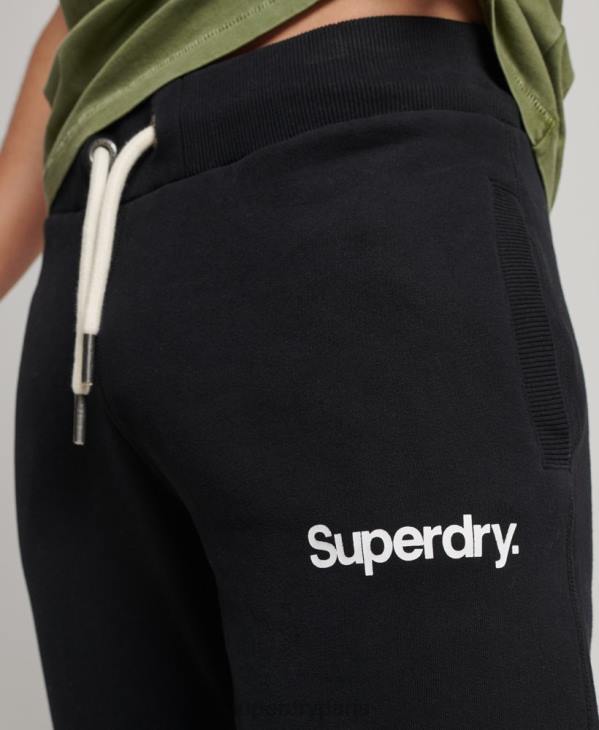 Superdry Hommes pantalon de jogging classique à logo D64Z6441 vêtements noir