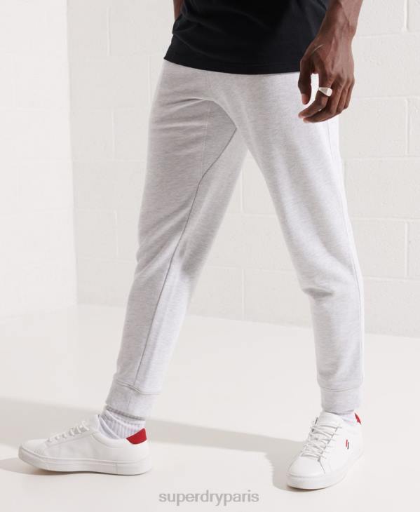 Superdry Hommes pantalon de jogging essentiel code coton bio D64Z6407 vêtements gris clair