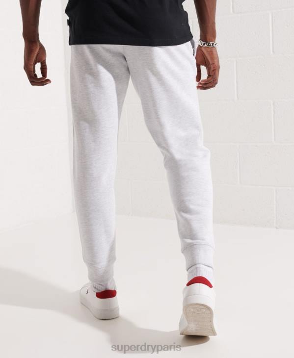 Superdry Hommes pantalon de jogging essentiel code coton bio D64Z6407 vêtements gris clair