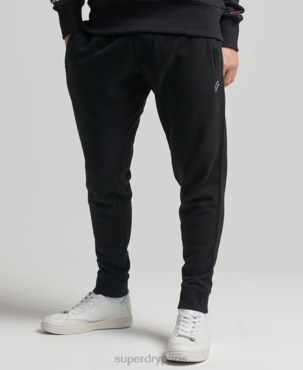Superdry Hommes pantalon de jogging essentiel code coton bio D64Z6486 vêtements noir