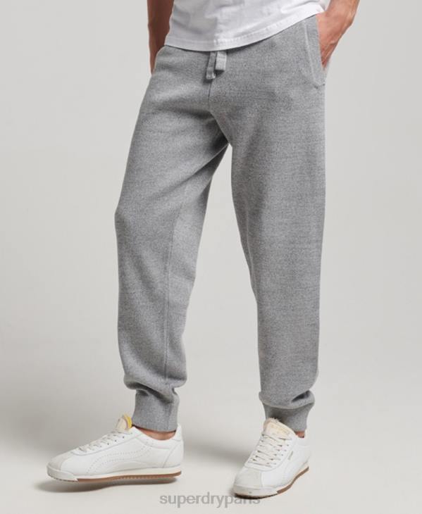 Superdry Hommes pantalon de jogging essentiel studios en coton biologique D64Z6408 vêtements gris