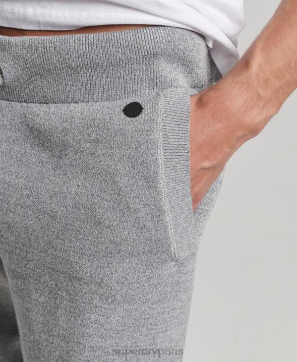 Superdry Hommes pantalon de jogging essentiel studios en coton biologique D64Z6408 vêtements gris
