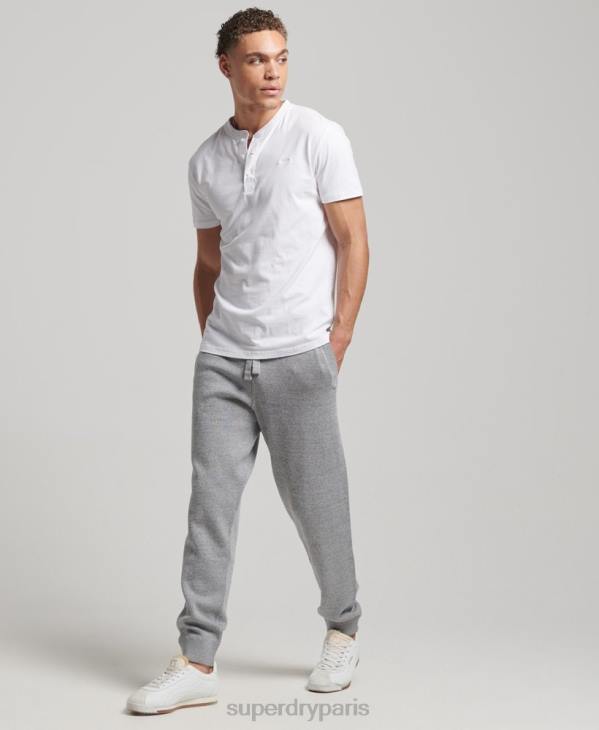 Superdry Hommes pantalon de jogging essentiel studios en coton biologique D64Z6408 vêtements gris