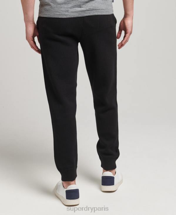 Superdry Hommes pantalon de jogging essentiel studios en coton biologique D64Z6480 vêtements noir