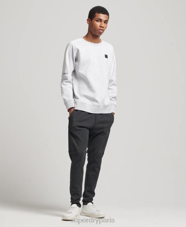 Superdry Hommes pantalon de jogging fuselé technique D64Z6384 vêtements gris foncé