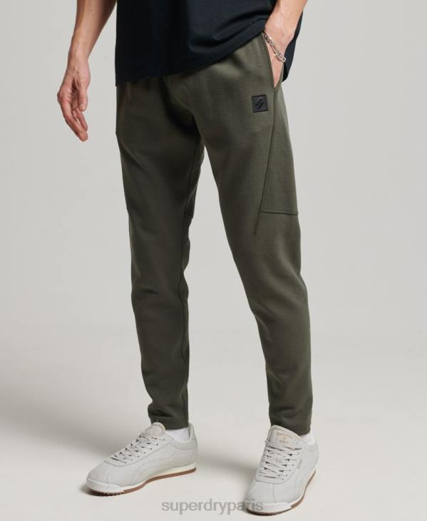 Superdry Hommes pantalon de jogging fuselé technique D64Z6389 vêtements kaki