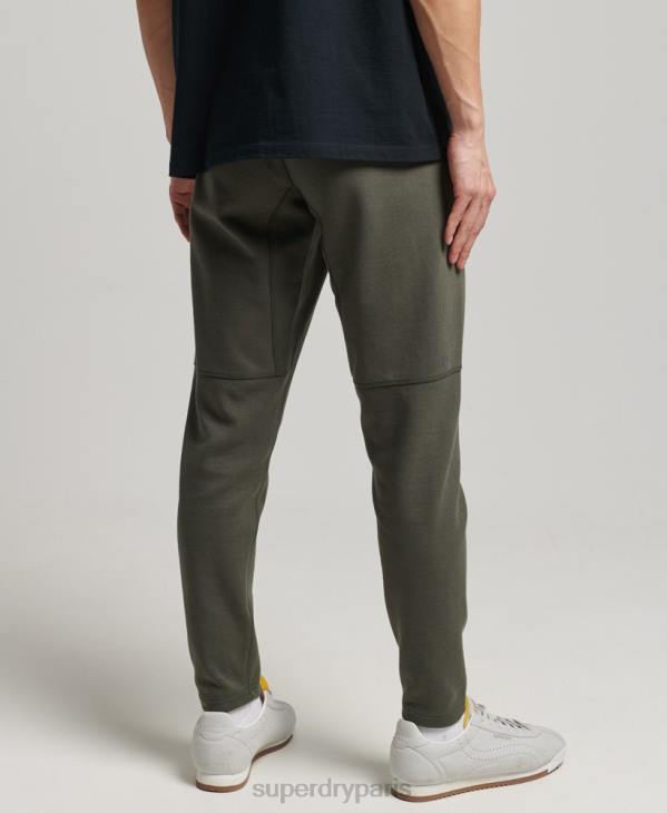 Superdry Hommes pantalon de jogging fuselé technique D64Z6389 vêtements kaki