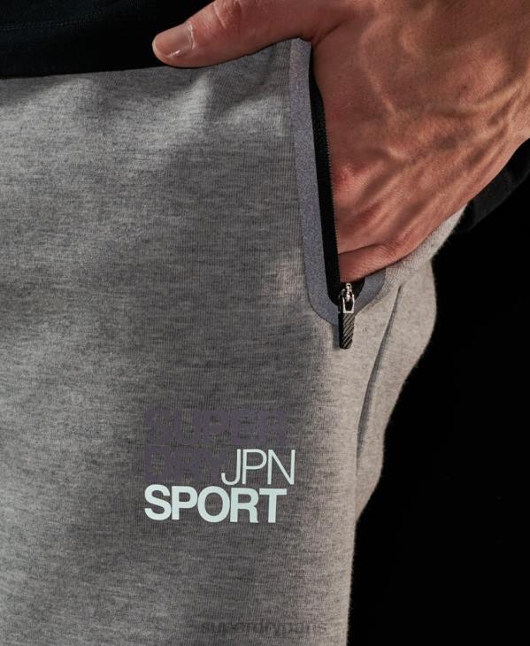 Superdry Hommes pantalon de jogging gymtech D64Z1410 vêtements gris