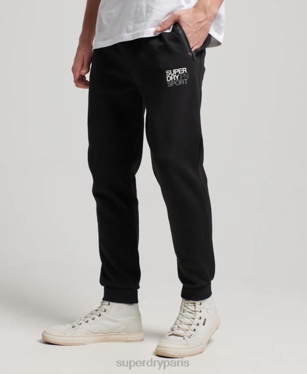 Superdry Hommes pantalon de jogging gymtech D64Z1415 vêtements noir