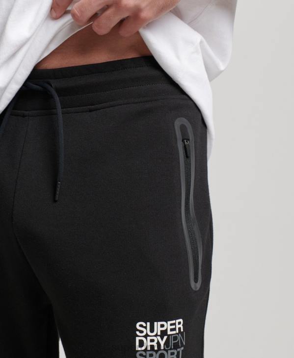 Superdry Hommes pantalon de jogging gymtech D64Z1415 vêtements noir