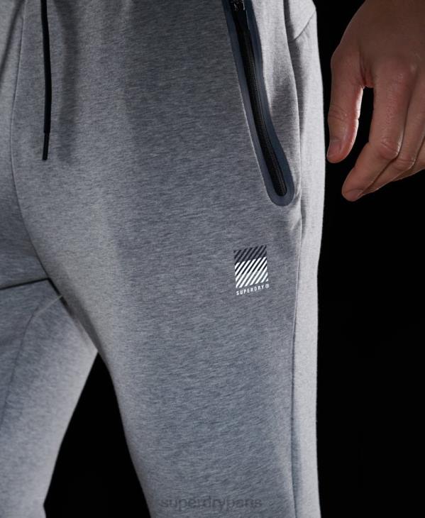 Superdry Hommes pantalon de jogging gymtech D64Z5405 vêtements gris