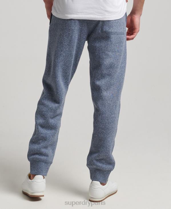 Superdry Hommes pantalon de jogging à logo brodé D64Z6484 vêtements bleu
