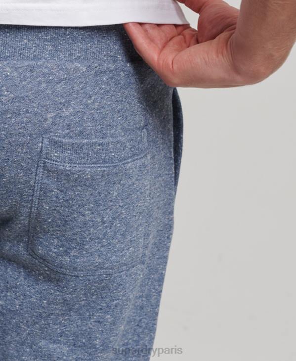 Superdry Hommes pantalon de jogging à logo brodé D64Z6484 vêtements bleu
