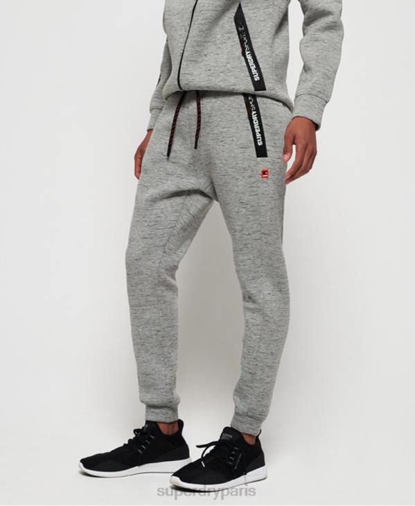 Superdry Hommes pantalon de jogging slim stretch gym tech D64Z1442 vêtements gris