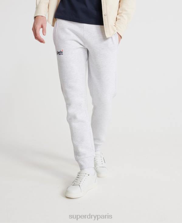 Superdry Hommes pantalon de jogging à étiquette orange D64Z6503 vêtements gris clair