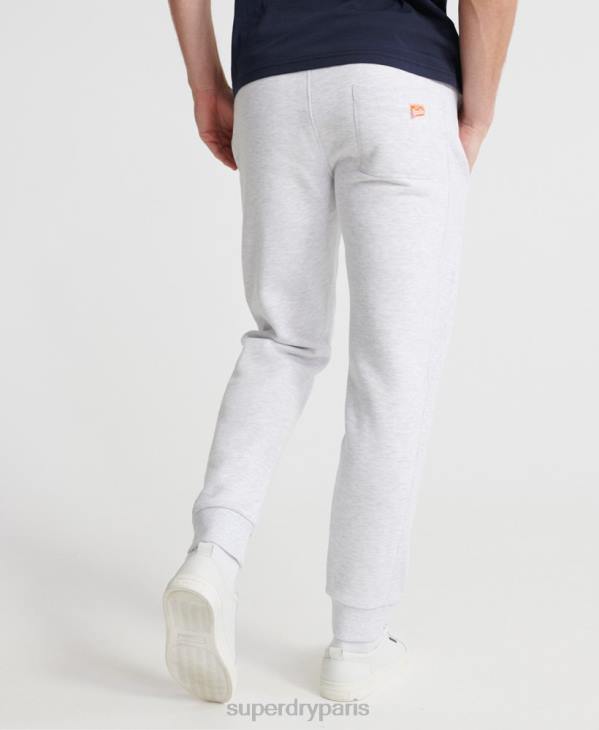 Superdry Hommes pantalon de jogging à étiquette orange D64Z6503 vêtements gris clair