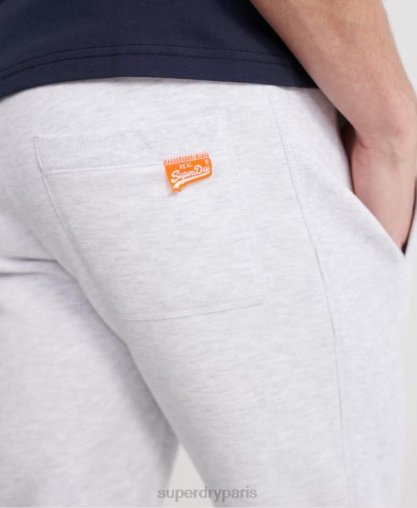 Superdry Hommes pantalon de jogging à étiquette orange D64Z6503 vêtements gris clair
