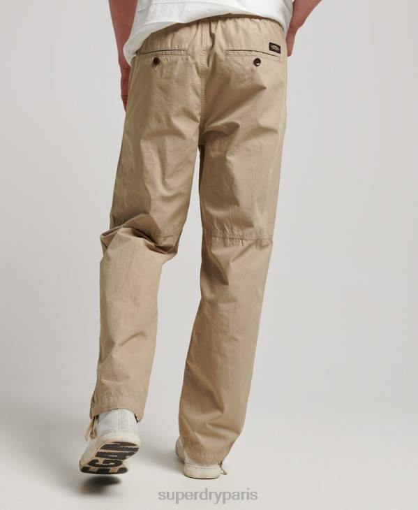 Superdry Hommes pantalon de jogging tissé D64Z23 vêtements bronzer