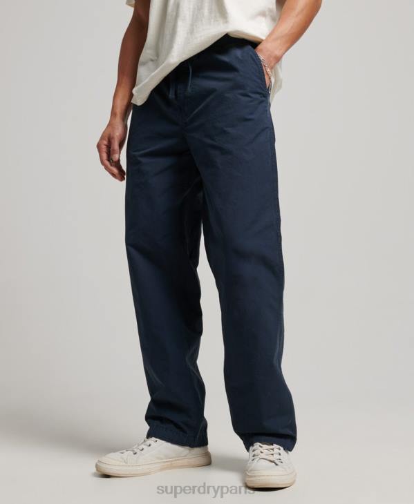 Superdry Hommes pantalon de jogging tissé D64Z27 vêtements marine