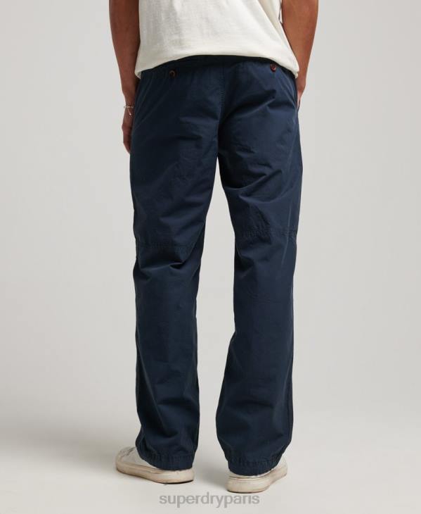 Superdry Hommes pantalon de jogging tissé D64Z27 vêtements marine