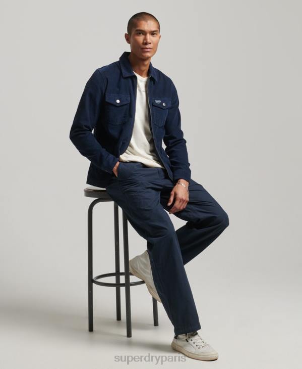 Superdry Hommes pantalon de jogging tissé D64Z27 vêtements marine