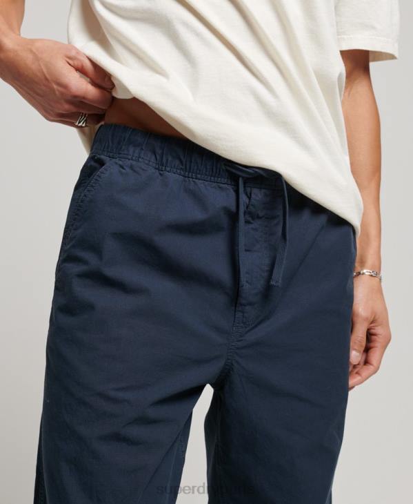 Superdry Hommes pantalon de jogging tissé D64Z27 vêtements marine