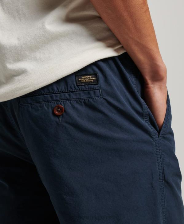 Superdry Hommes pantalon de jogging tissé D64Z27 vêtements marine