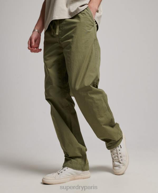 Superdry Hommes pantalon de jogging tissé D64Z8 vêtements kaki