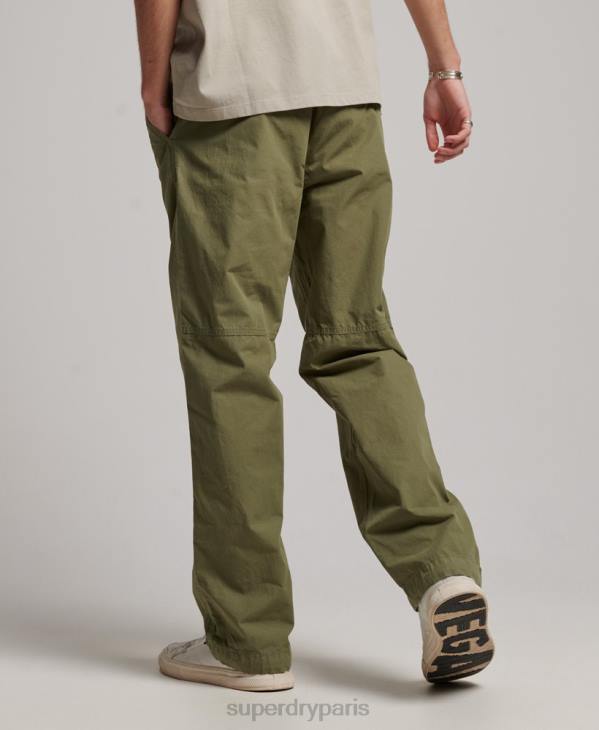 Superdry Hommes pantalon de jogging tissé D64Z8 vêtements kaki