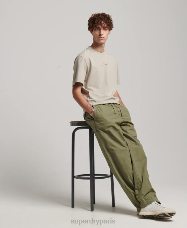 Superdry Hommes pantalon de jogging tissé D64Z8 vêtements kaki