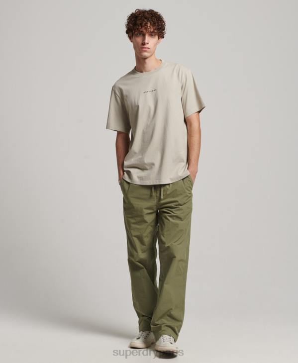 Superdry Hommes pantalon de jogging tissé D64Z8 vêtements kaki