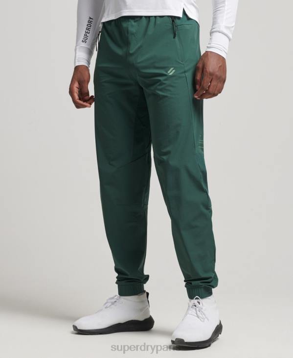 Superdry Hommes pantalon de jogging tissé stretch D64Z5382 vêtements vert