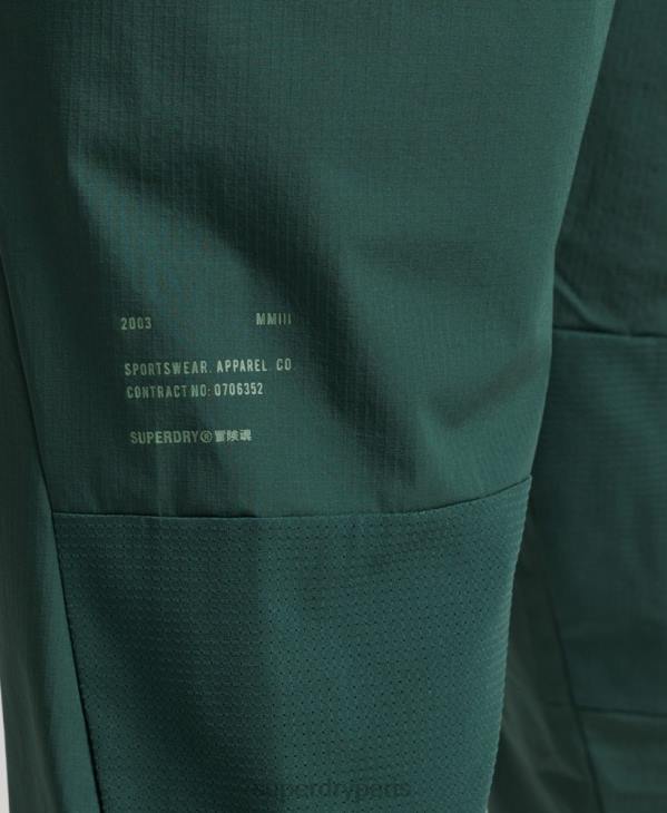 Superdry Hommes pantalon de jogging tissé stretch D64Z5382 vêtements vert