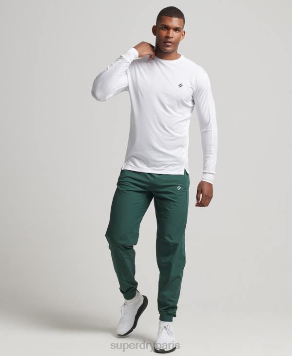 Superdry Hommes pantalon de jogging tissé stretch D64Z5382 vêtements vert
