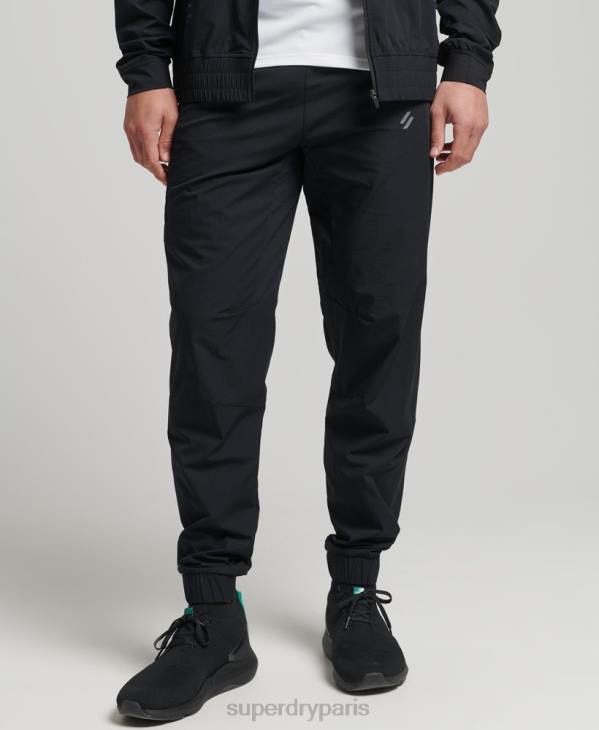 Superdry Hommes pantalon de jogging tissé stretch D64Z5387 vêtements noir