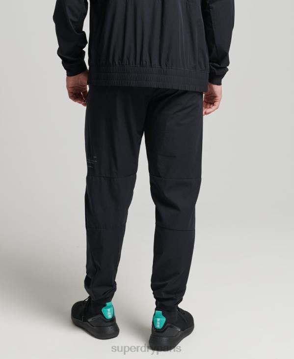 Superdry Hommes pantalon de jogging tissé stretch D64Z5387 vêtements noir