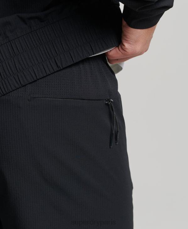 Superdry Hommes pantalon de jogging tissé stretch D64Z5387 vêtements noir