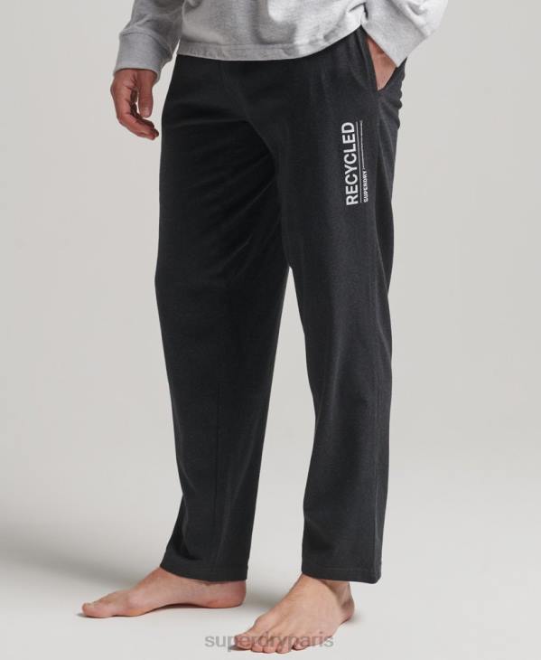 Superdry Hommes pantalon de nuit recyclé D64Z1607 vêtements noir