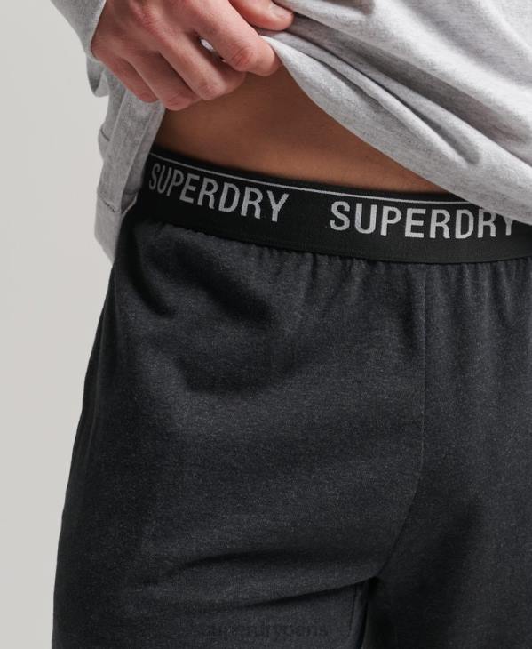 Superdry Hommes pantalon de nuit recyclé D64Z1607 vêtements noir