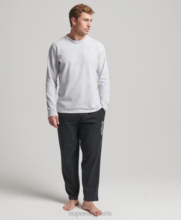 Superdry Hommes pantalon de nuit recyclé D64Z1607 vêtements noir