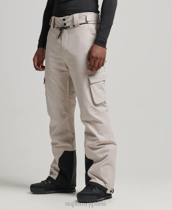 Superdry Hommes pantalon de sauvetage ultime de ski D64Z1371 vêtements gris clair