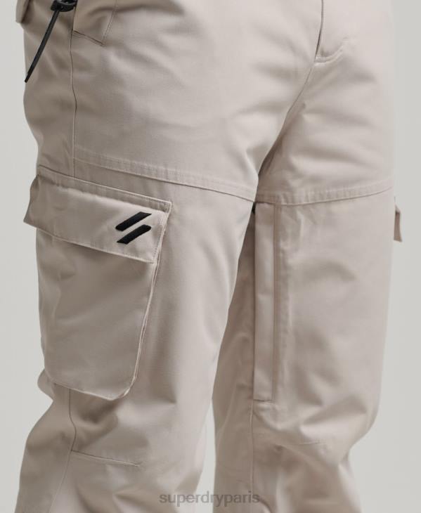 Superdry Hommes pantalon de sauvetage ultime de ski D64Z1371 vêtements gris clair