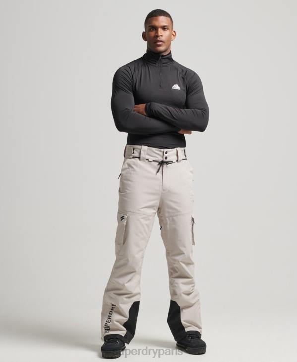 Superdry Hommes pantalon de sauvetage ultime de ski D64Z1371 vêtements gris clair