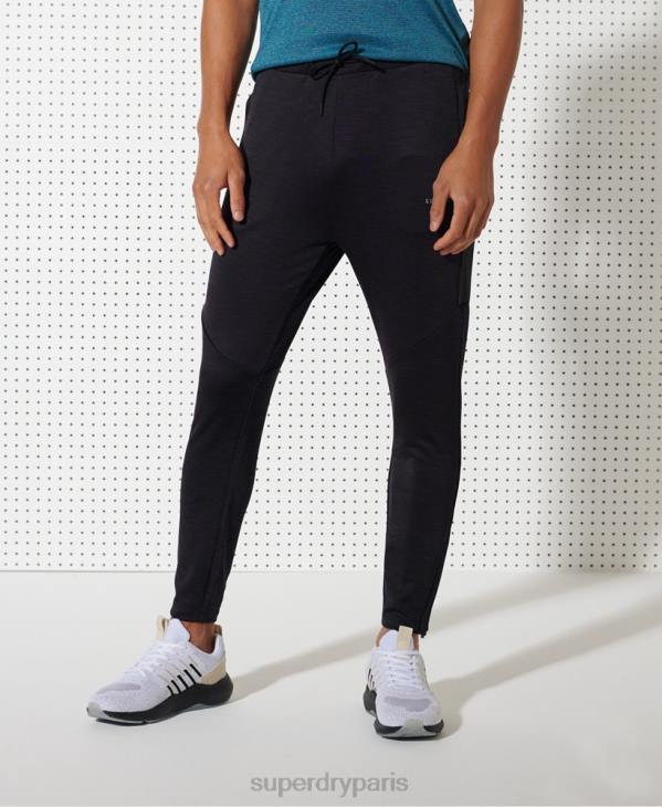 Superdry Hommes pantalon de survêtement d'entraînement D64Z1440 vêtements noir