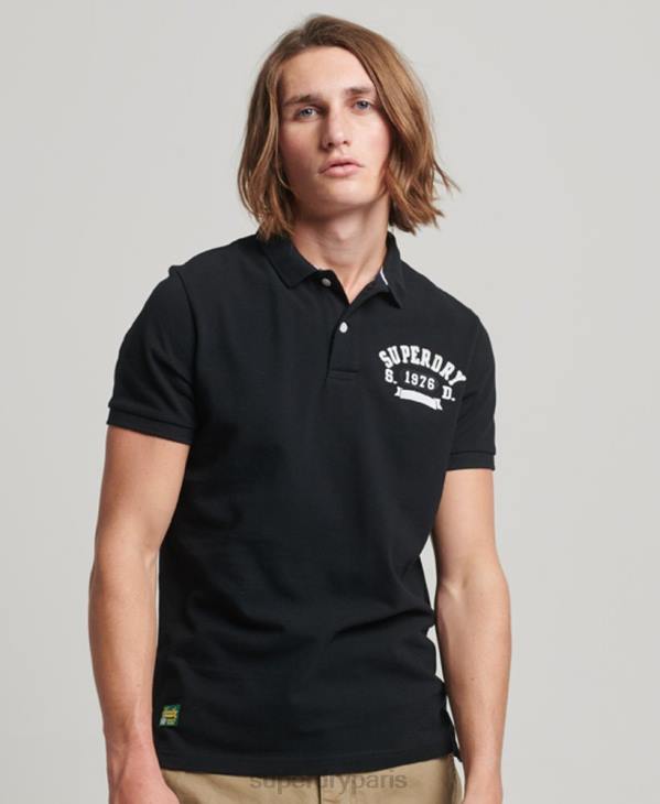 Superdry Hommes polo superstate D64Z77 vêtements noir