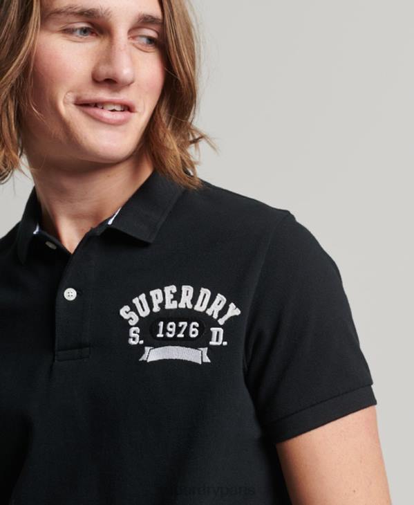 Superdry Hommes polo superstate D64Z77 vêtements noir