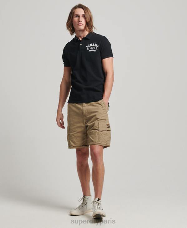 Superdry Hommes polo superstate D64Z77 vêtements noir