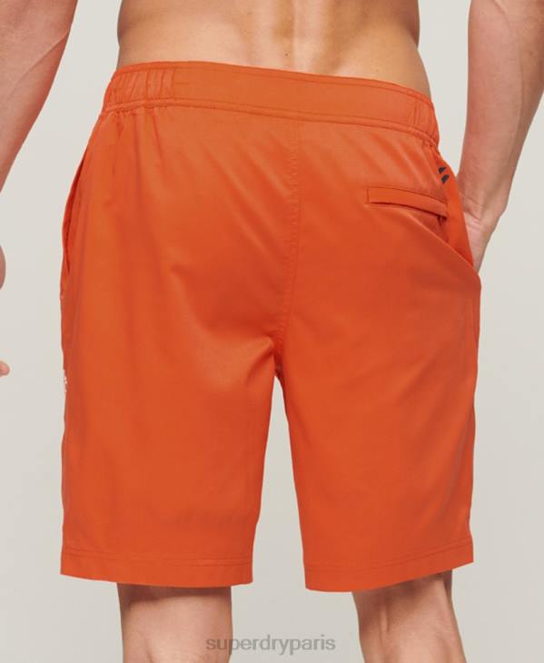 Superdry Hommes boardshort sportswear recyclé D64Z13 vêtements orange