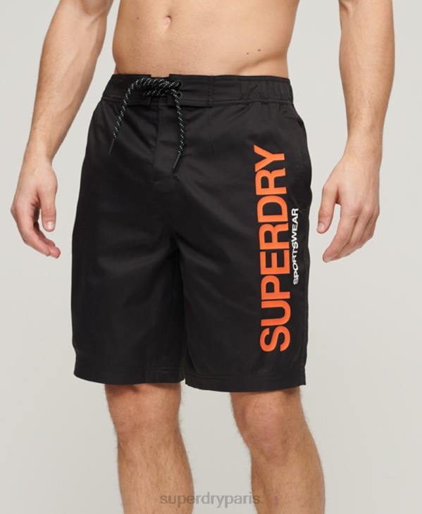 Superdry Hommes boardshort sportswear recyclé D64Z57 vêtements noir